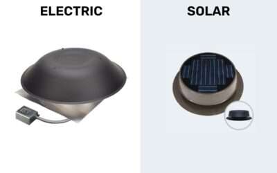 Electric vs. Solar Roof-Mounted Attic Fans