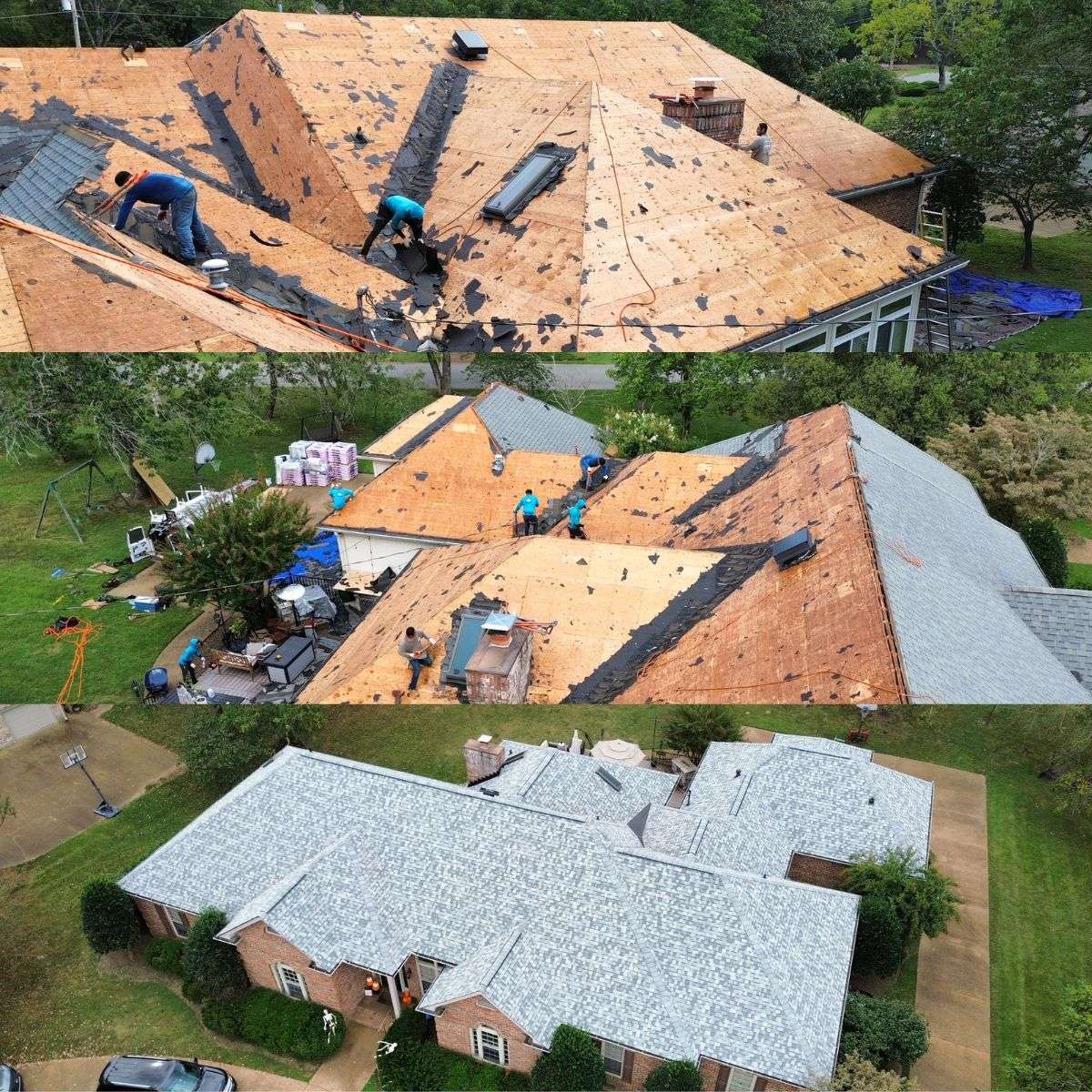 Full Roof Replacement Process Image